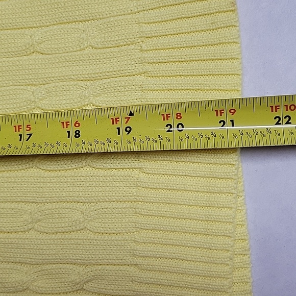 Faded Glory Cabled Sweater Women's Size L, Yellow - Picture 8 of 12